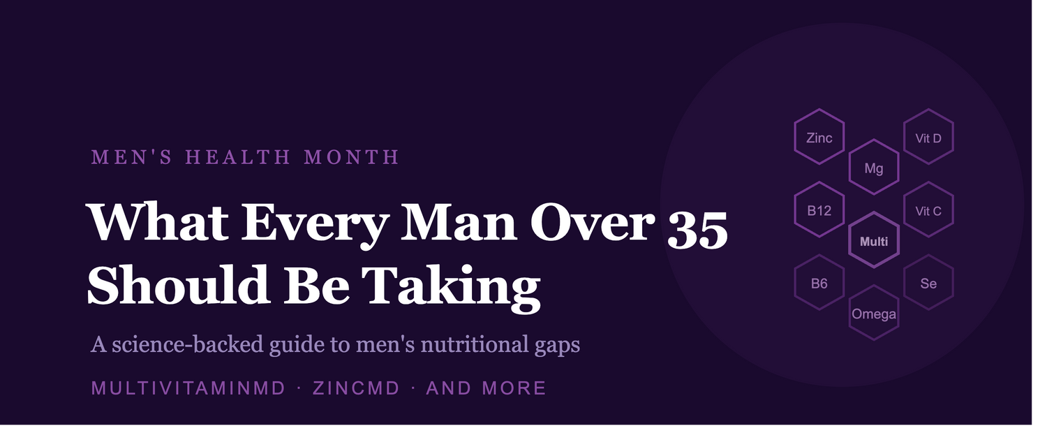 What Every Man Over 35 Should Actually Be Taking: A Science-Backed Guide to Men's Nutritional Gaps