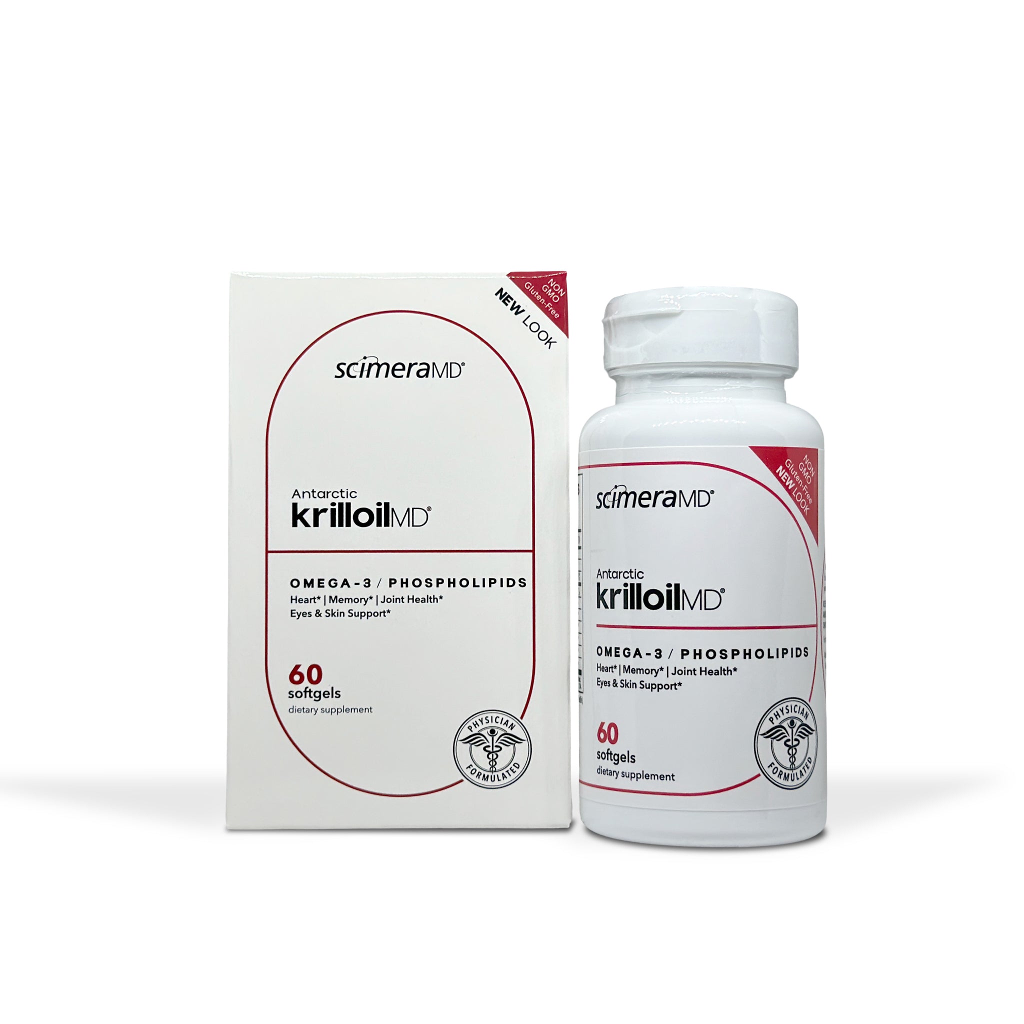 KrillOilMD 60CT | Antarctic Krill Oil | Omega-3s | EPA | DHA | Choline