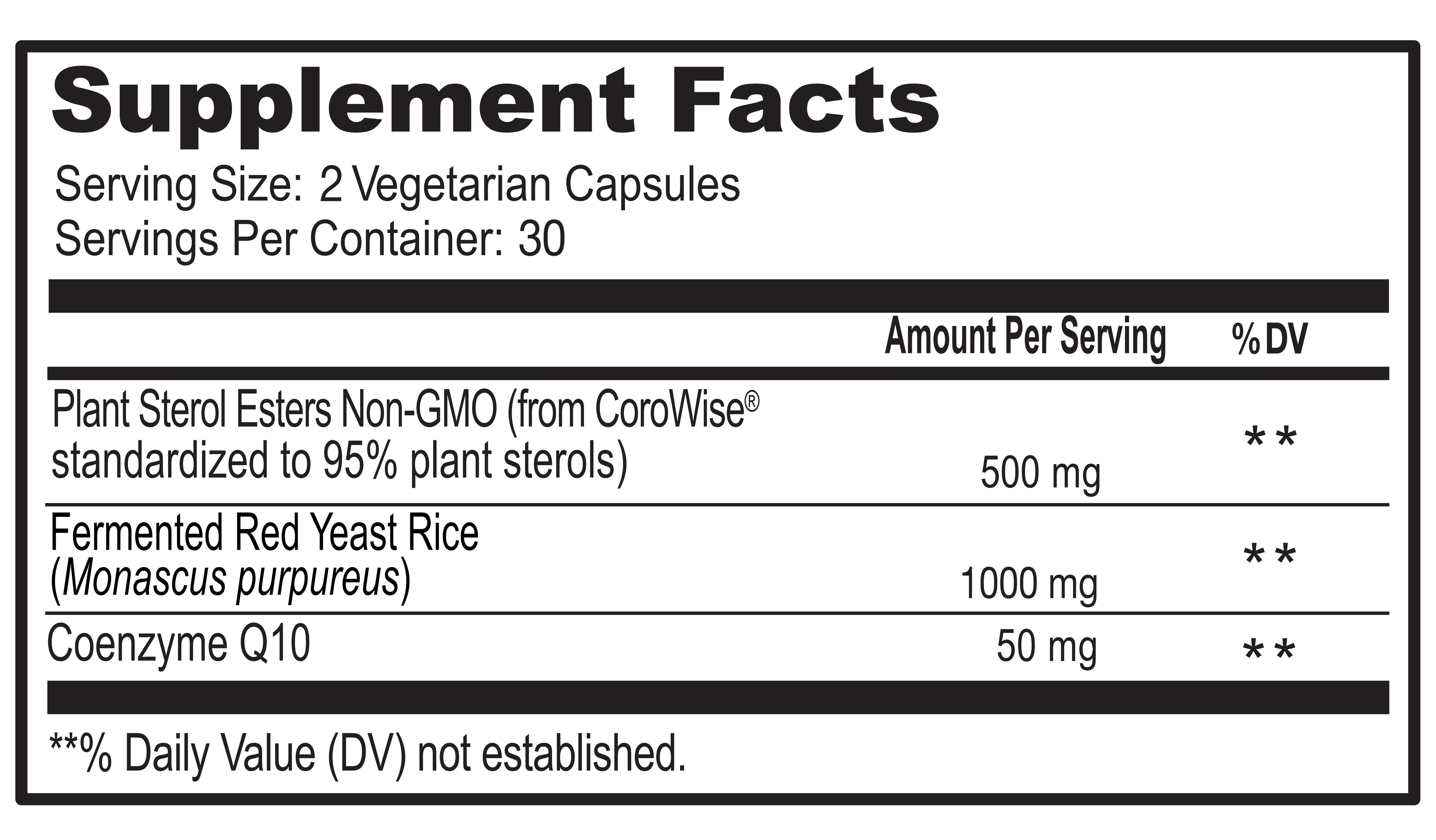 CardiovascularMD | Heart Health | CoQ10 | Phytosterol | Red Yeast Rice