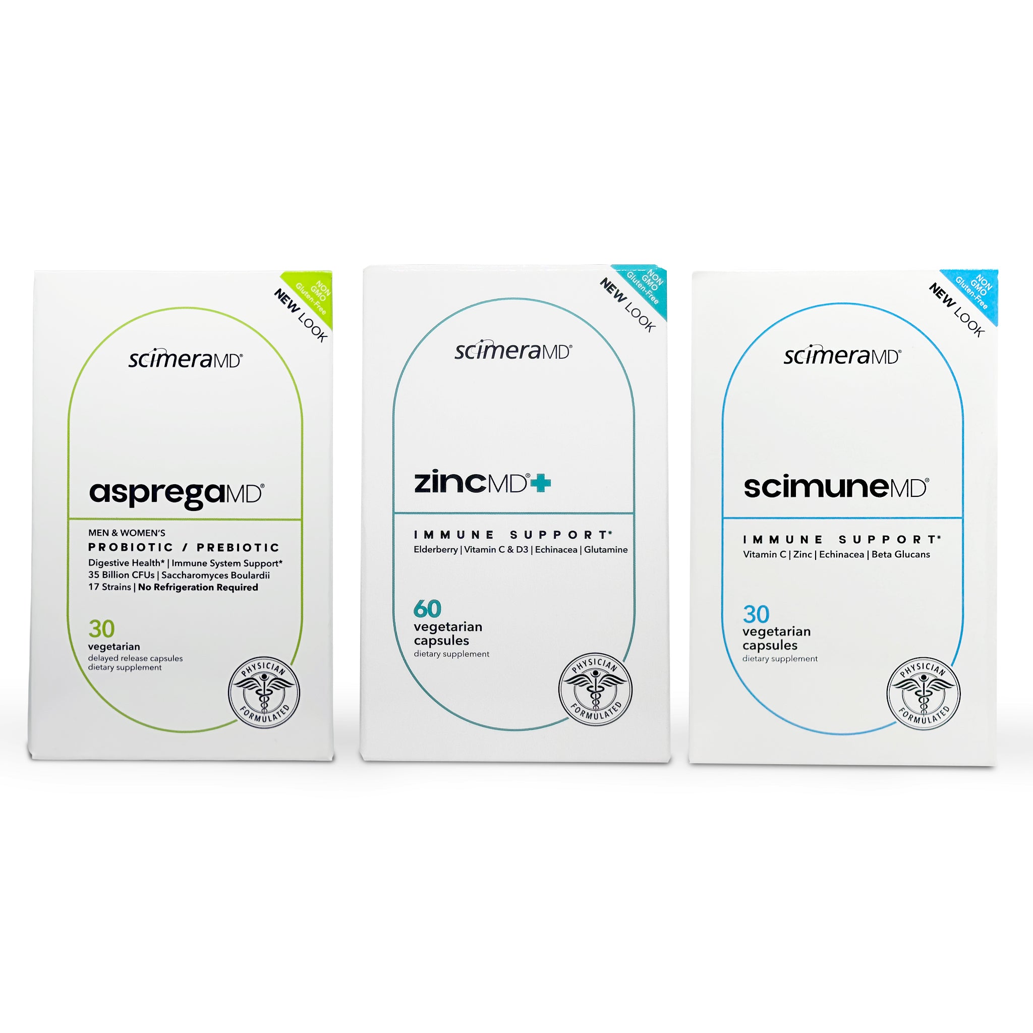 Immune Support Set | Vitamin C | Zinc | Elderberry | Probiotics