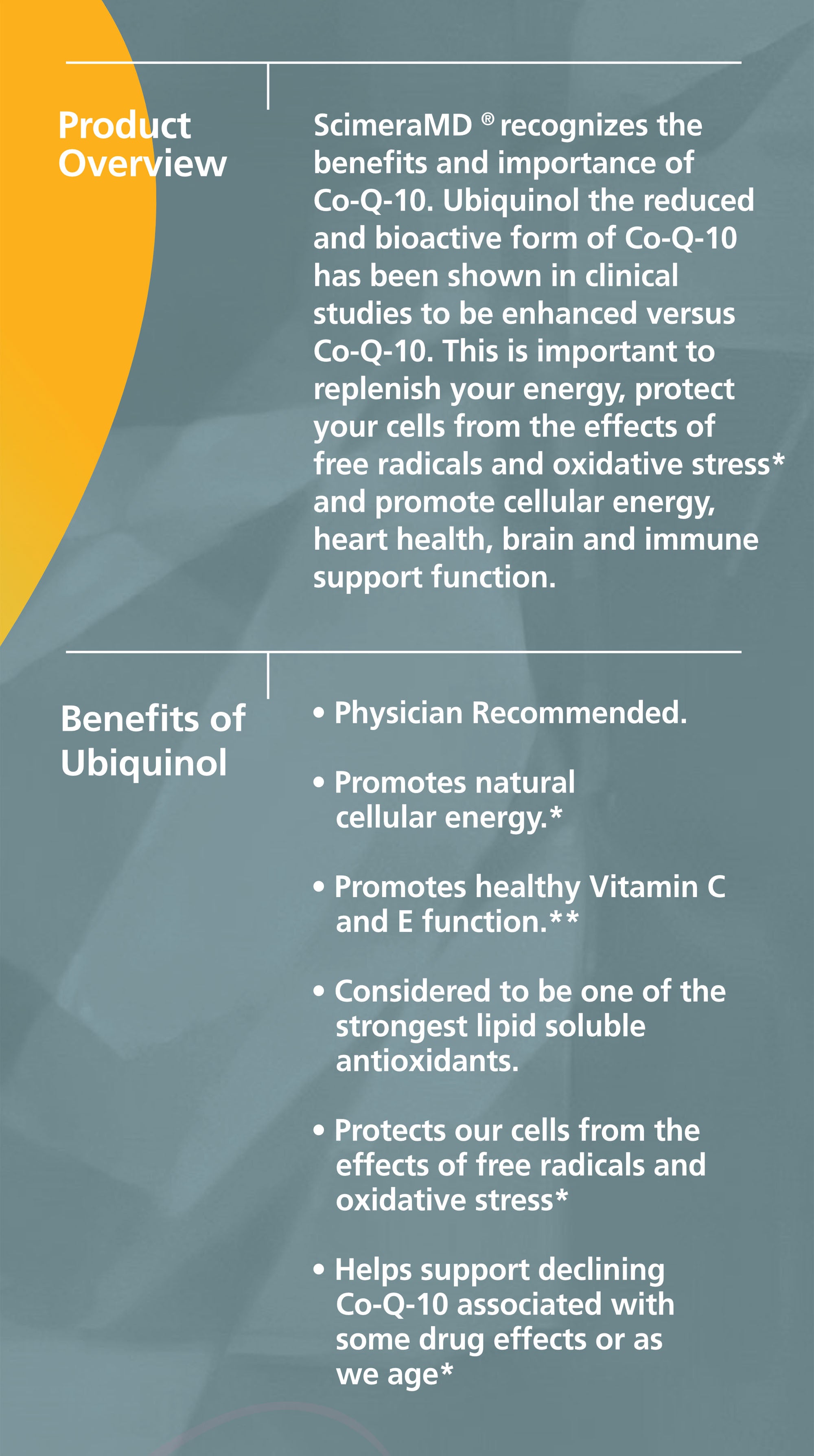UbiquinolMD CoQ10 | Heart Health | Cellular Energy | High Absorption
