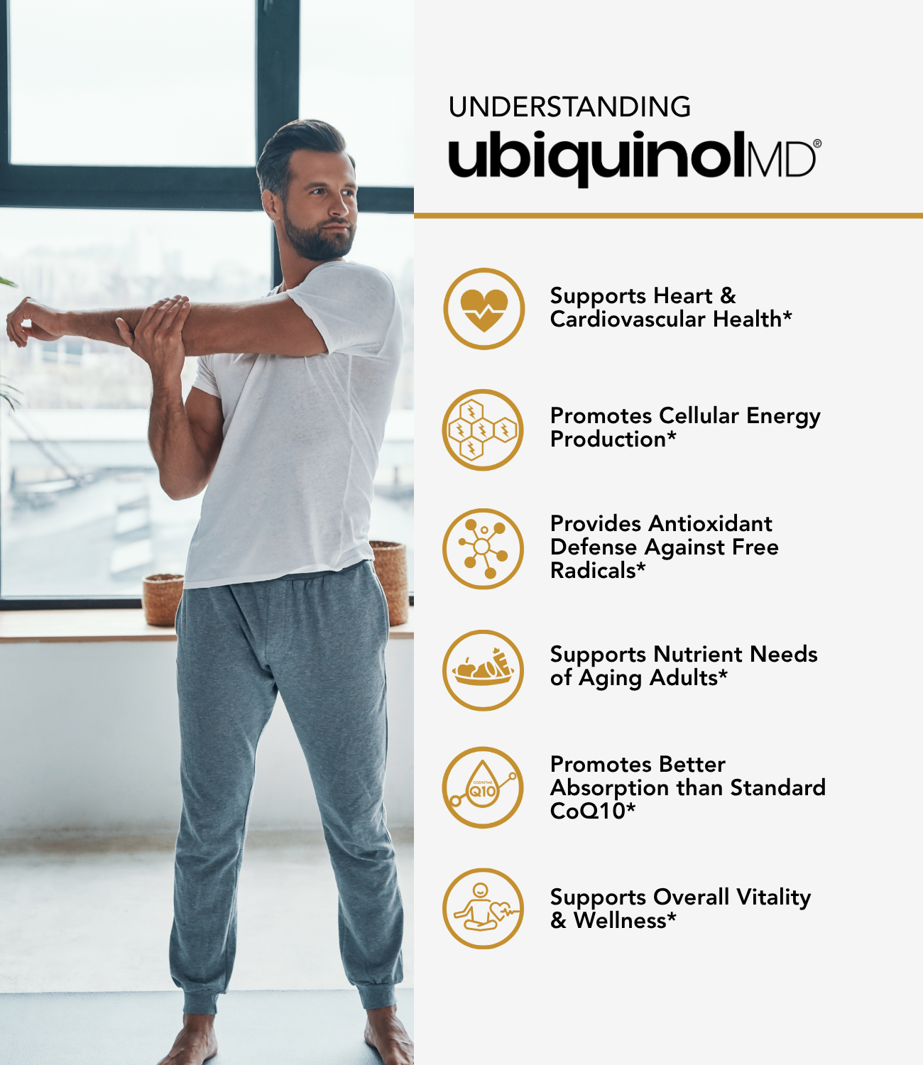 UbiquinolMD CoQ10 | Heart Health | Cellular Energy | High Absorption